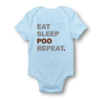 Eat Sleep Poo Repeat - Baby Bodysuit