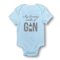 My Granny Smells Of Gin - Baby Bodysuit