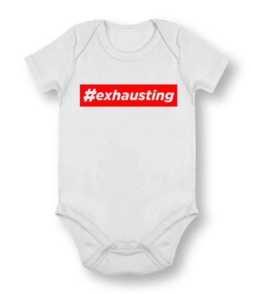 #exhausting - Baby Bodysuit