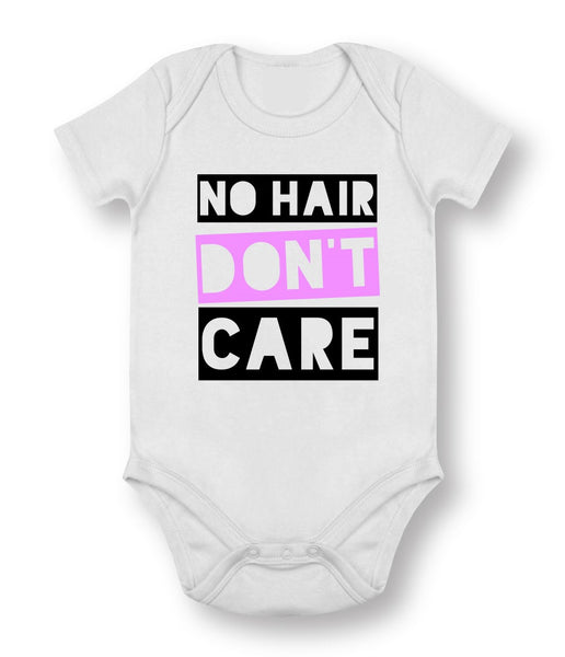 No Hair Don’t Care - Baby Bodysuit