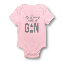 My Granny Smells Of Gin - Baby Bodysuit