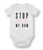 Stop Sniffing My Bum - Baby Bodysuit