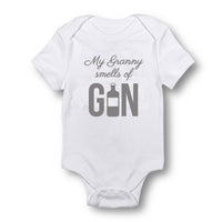 My Granny Smells Of Gin - Baby Bodysuit